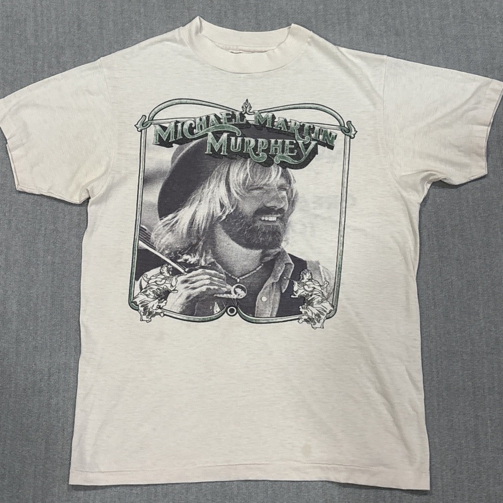 vintage Michael Martin Murphey T-shirt 1980 Honky Tonk Tour Medium